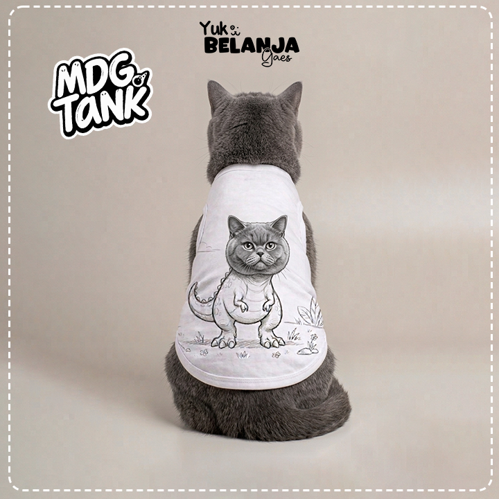 Kaos Viral anabul putih